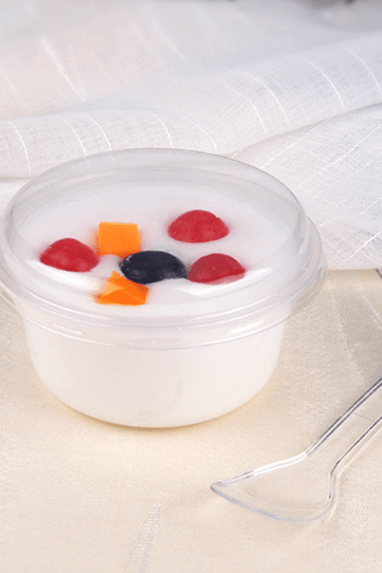 115mL Round Pudding Dessert Reusable PP Cup Base - TEM IMPORTS™