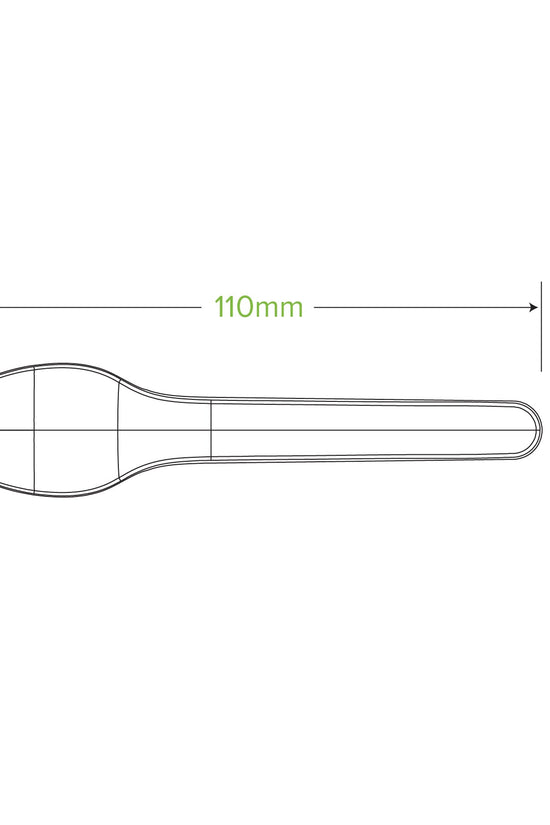 11cm Plant Fibre Teaspoon - 3000pcs/Ctn - TEM IMPORTS™