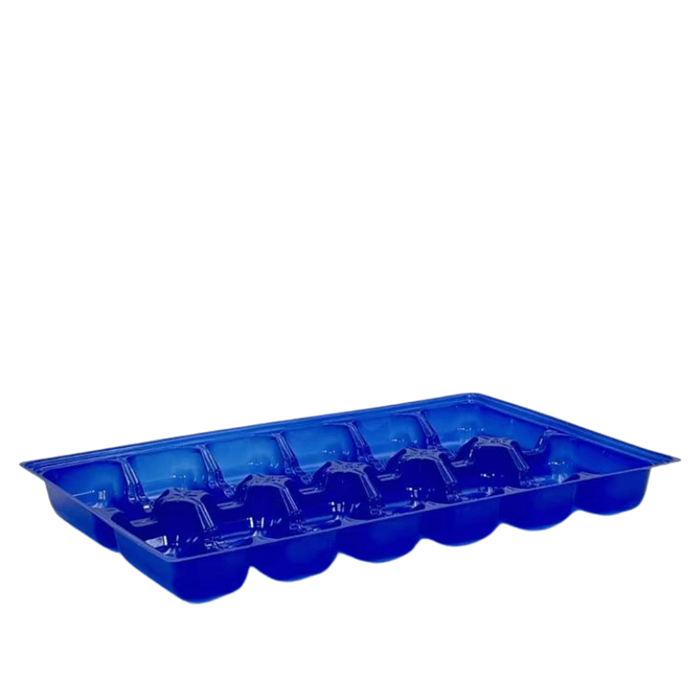 12 Cavity RPET Oyster Tray Dark Blue - 400/CTN - TEM IMPORTS™