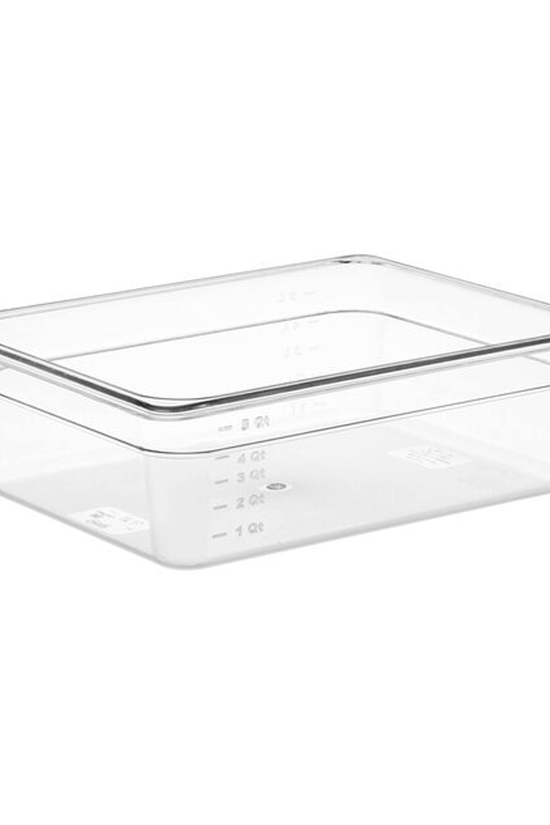 1/2 Size Clear Polycarbonate Food Pan - 100mm - TEM IMPORTS™