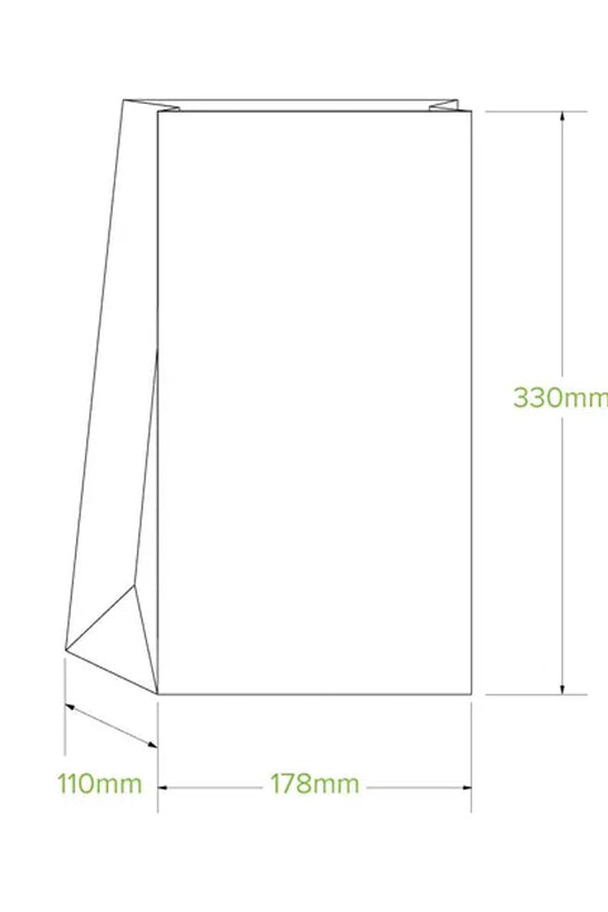 #12 SOS White Paper Bag - 1000/CTN - TEM IMPORTS™