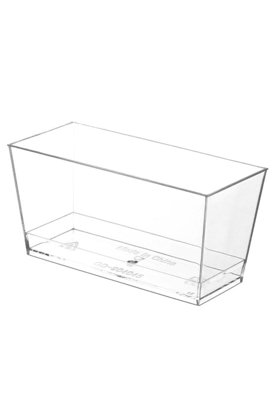 120mL Clear Mini Rectangular Dessert Container Base - TEM IMPORTS™