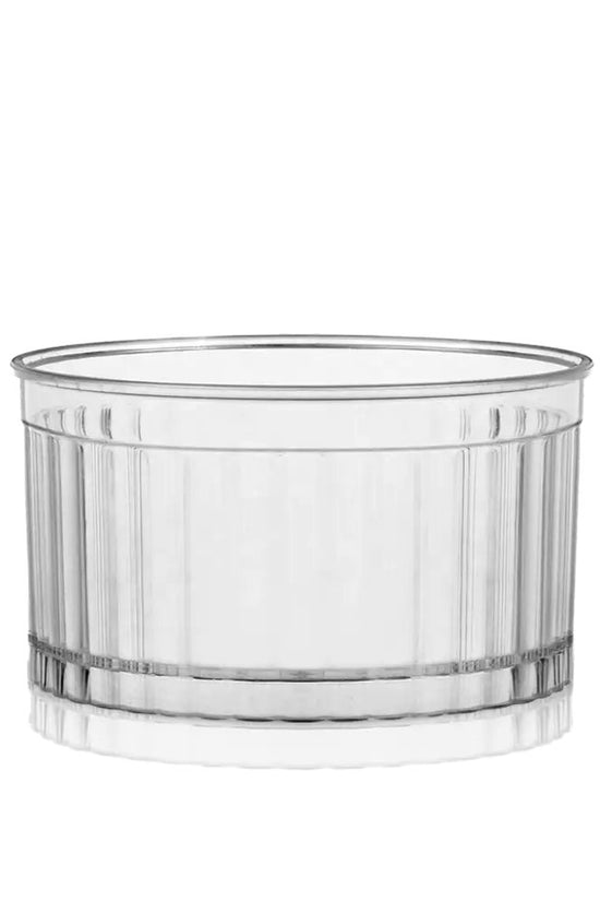 120mL Clear Mini Round Ribbed Dessert Cup Base - TEM IMPORTS™