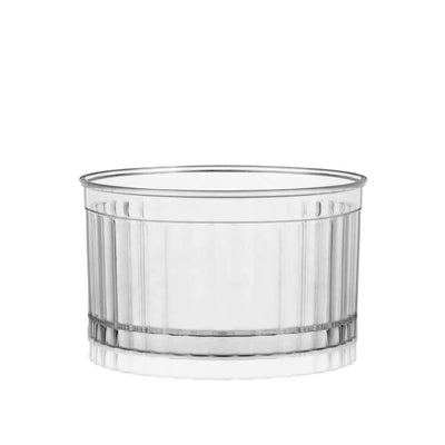 120mL Clear Mini Round Ribbed Dessert Cup Base - TEM IMPORTS™