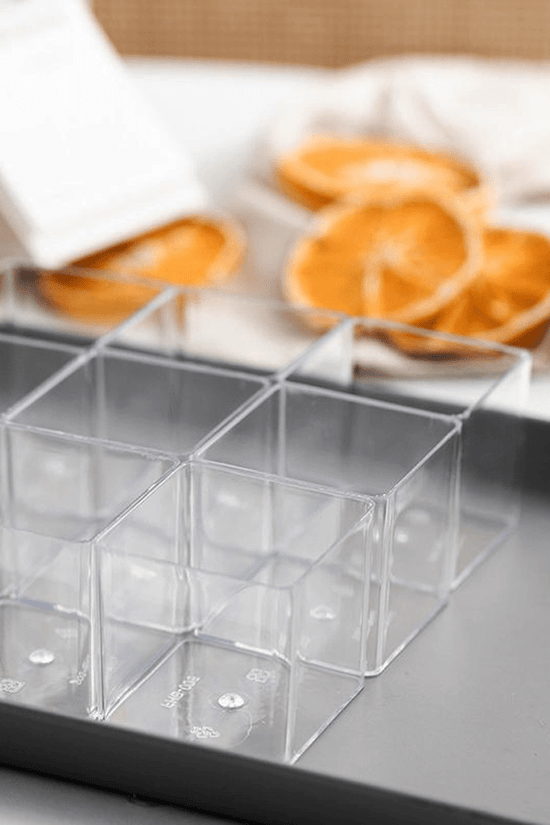 120mL Clear Mini Square Dessert Cup Base - TEM IMPORTS™