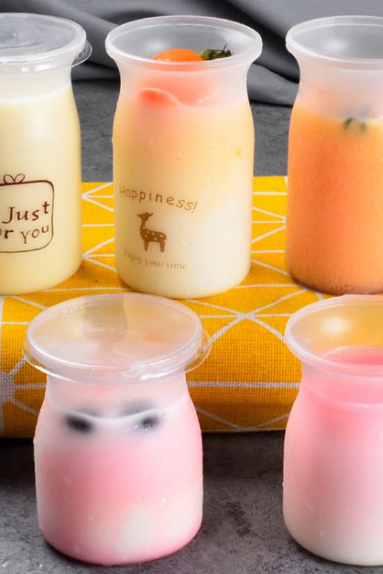 120mL Transparent Matt PP Milk Bottle - TEM IMPORTS™
