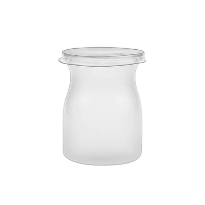 120mL Mini Transparent Matt PP Milk Dessert Bottle 