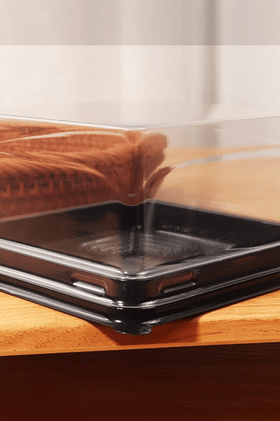 120x120mm Individual Black Square Container With Lid - TEM IMPORTS™