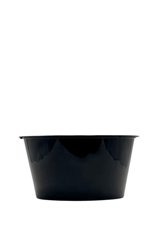 1250mL Takeaway Tall Round Black Supa Bowl With Lid - TEM IMPORTS™