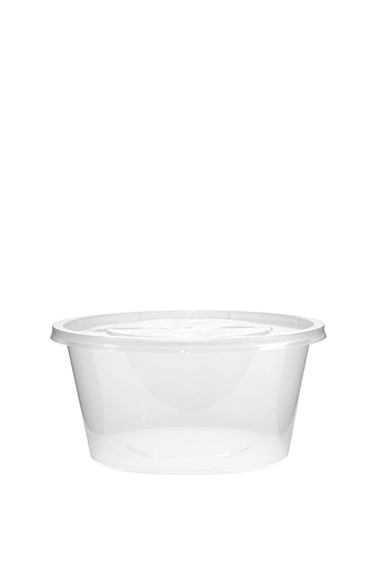 1250mL Takeaway Tall Round Clear Supa Bowls With Lids - TEM IMPORTS™