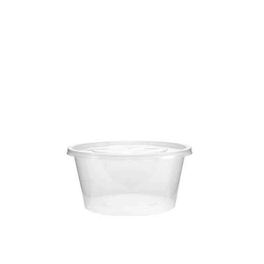 1250mL Takeaway Tall Round Clear Supa Bowls With Lids - TEM IMPORTS™