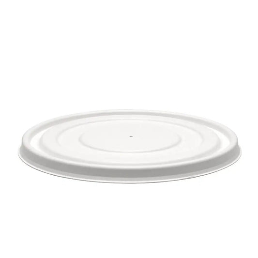 12oz - 32oz White Plant Fibre BioBowl Lid - 500/CTN - TEM IMPORTS™