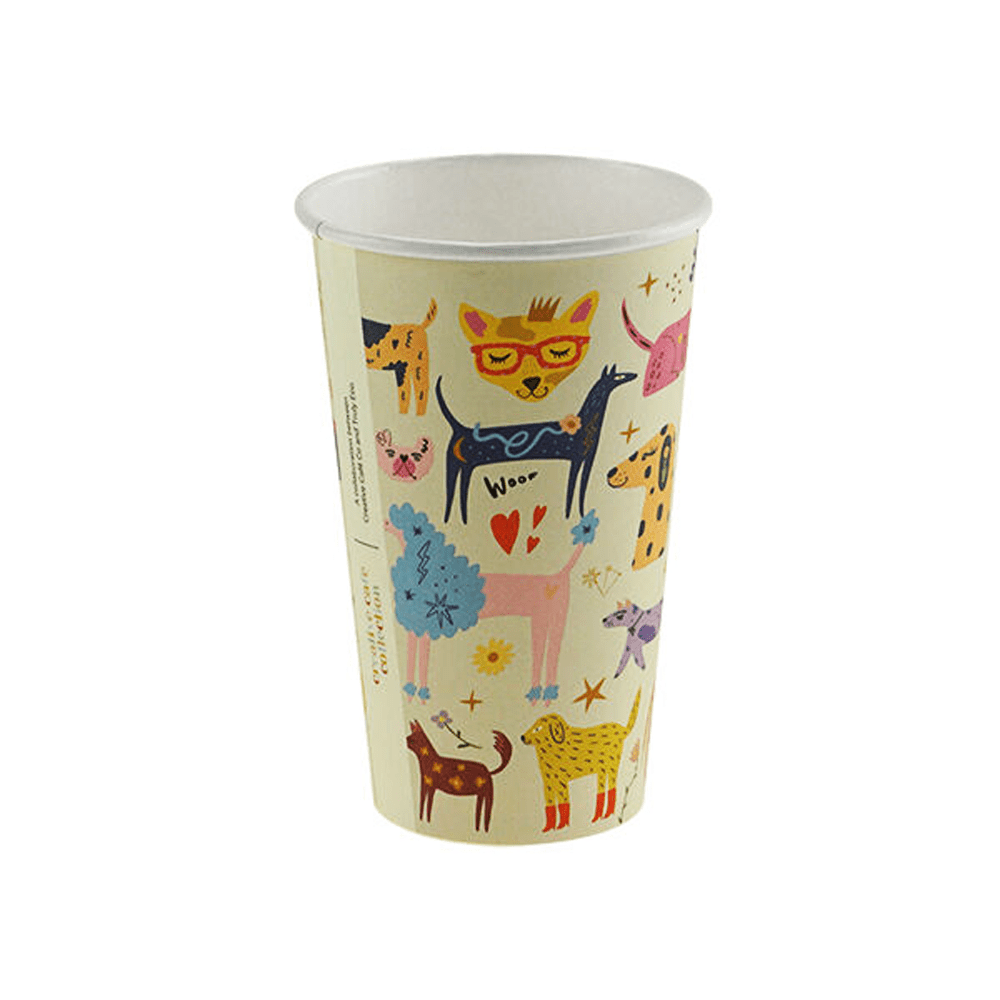 12oz (90mm) Cafe Collection Art Single Wall Paper Coffee Cup - 1000/CTN - TEM IMPORTS™