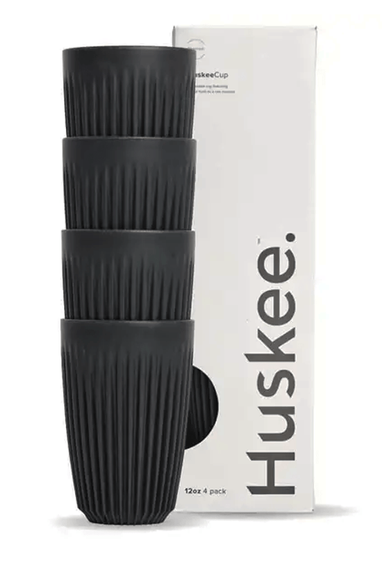 12oz Charcoal HuskeeCup 4 - Pack - TEM IMPORTS™