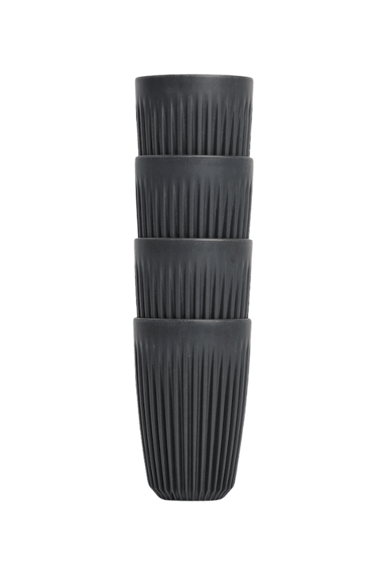 12oz Charcoal HuskeeCup 4 - Pack - TEM IMPORTS™