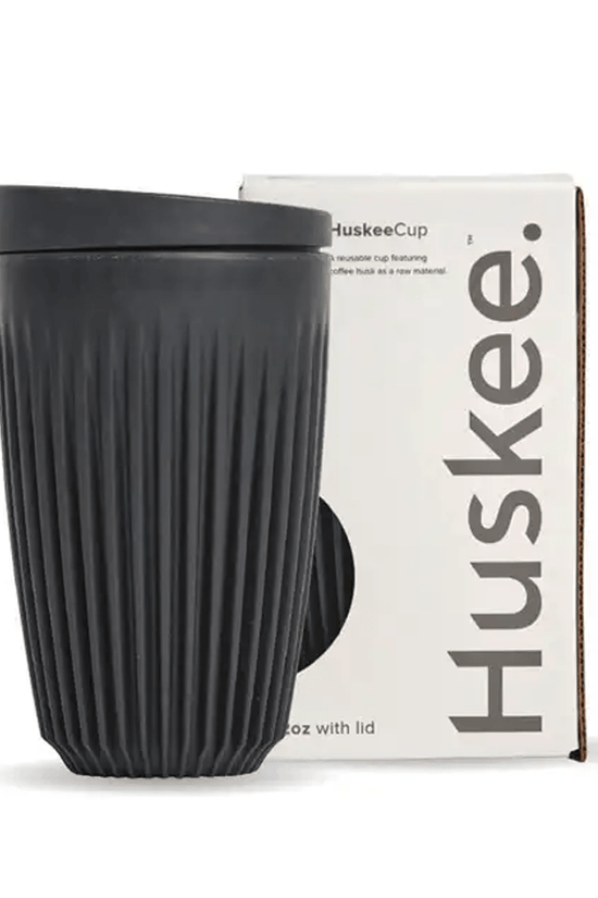12oz Charcoal HuskeeCup & Lid - TEM IMPORTS™