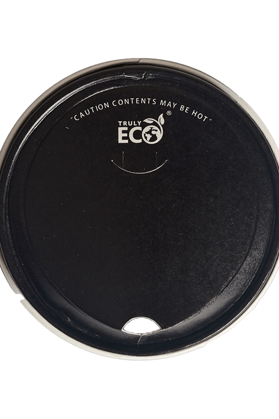 12oz (D/90mm) Black Paper Sipper Lid - TEM IMPORTS™