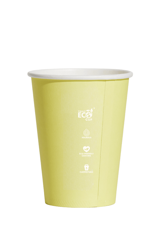 12oz (D/90mm) Truly Eco Pastel Single Wall Coffee Cup - TEM IMPORTS™