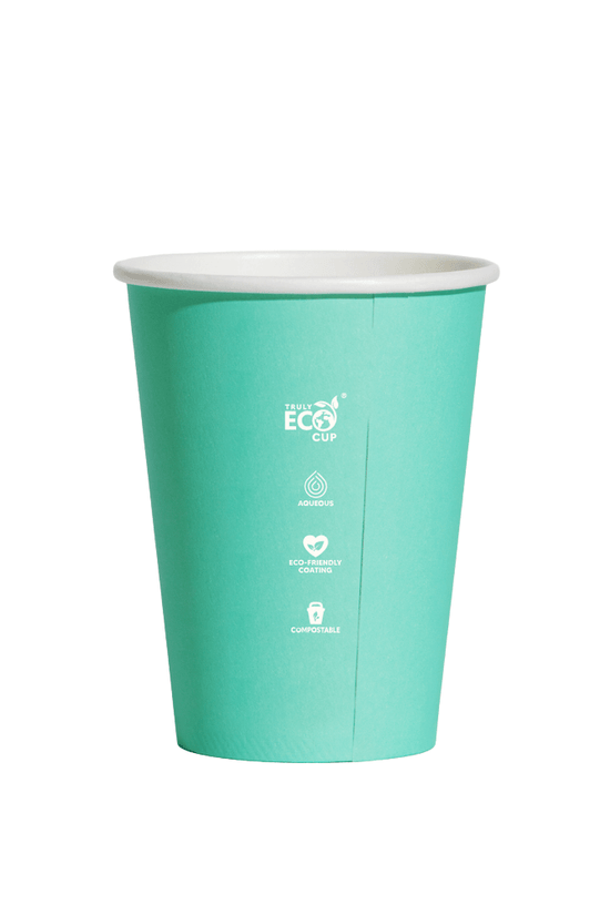 12oz (D/90mm) Truly Eco Pastel Single Wall Coffee Cup - TEM IMPORTS™