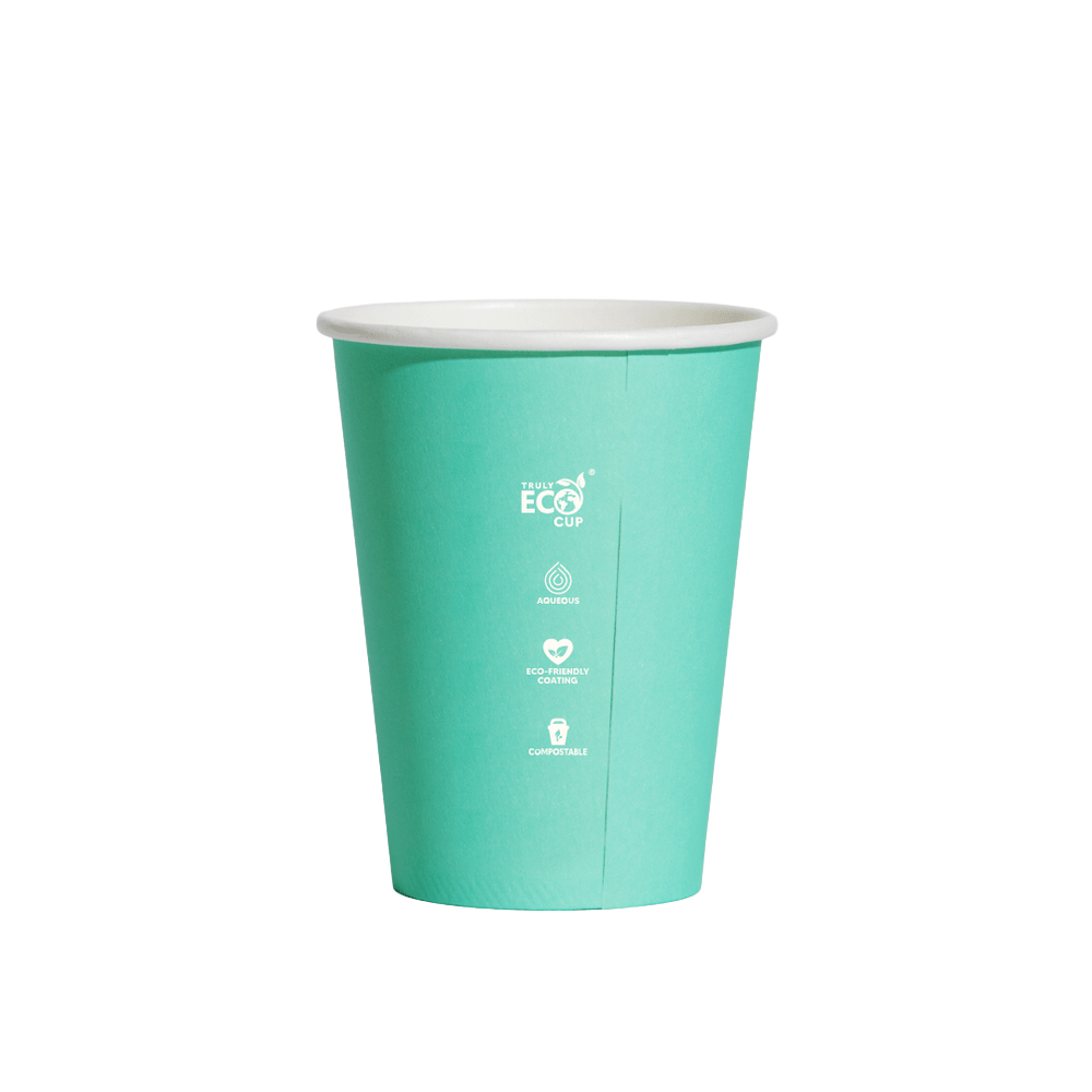 12oz (D/90mm) Truly Eco Pastel Single Wall Coffee Cup - TEM IMPORTS™