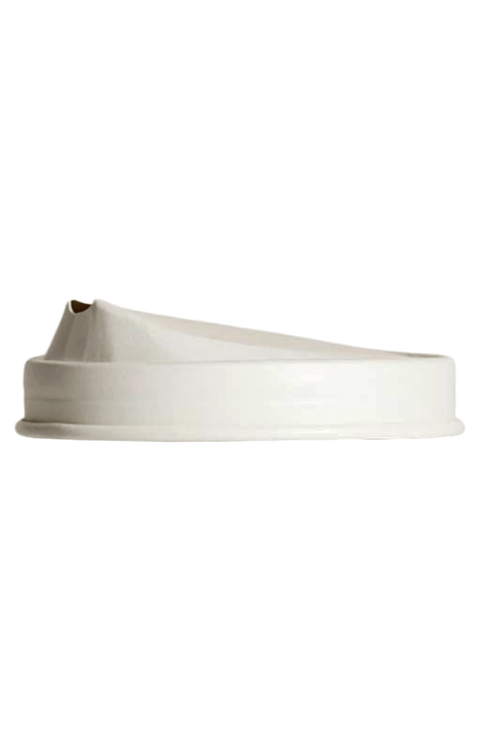 8oz (D/80mm) White Paper Sipper Lid - 100/CTN