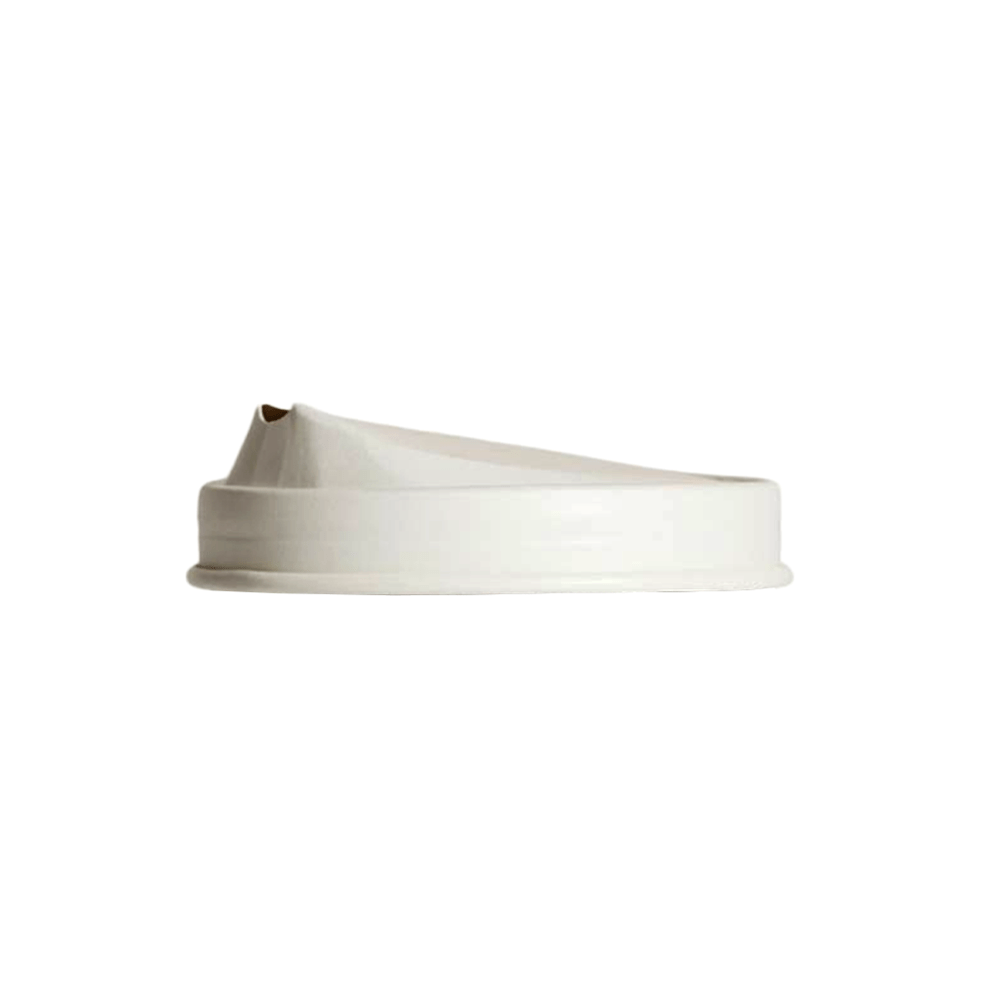 8oz (D/80mm) White Paper Sipper Lid - 100/CTN