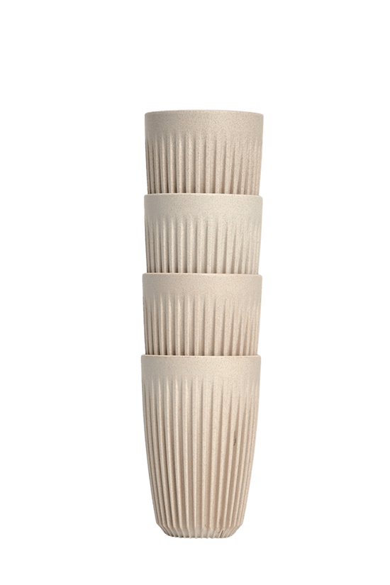 12oz Natural HuskeeCup 4 - Pack - TEM IMPORTS™
