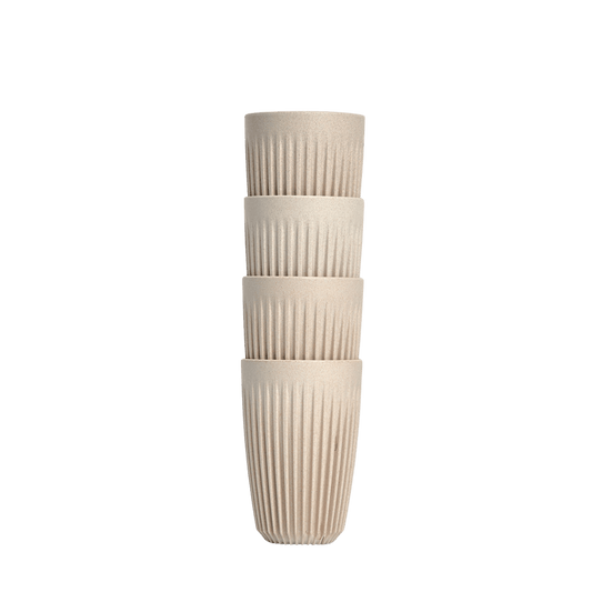 12oz Natural HuskeeCup 4 - Pack - TEM IMPORTS™