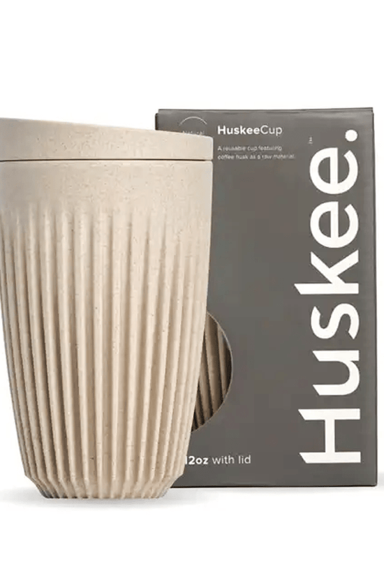 12oz Natural HuskeeCup & Lid - TEM IMPORTS™