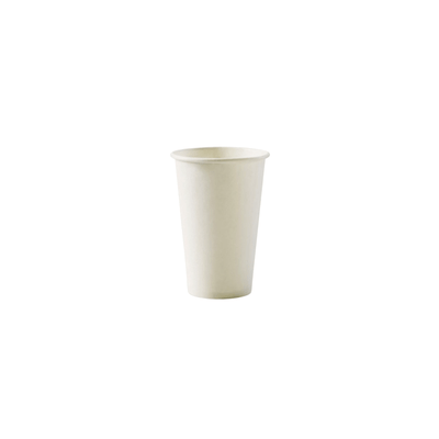12oz PE Coated SW (D/80mm) Paper Cup Plain White - TEM IMPORTS™
