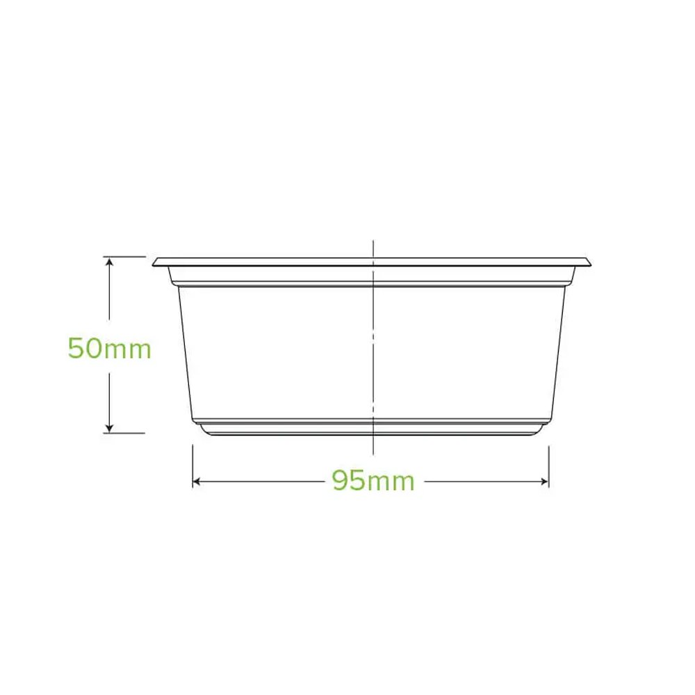 12oz/360mL Clear Unbranded BioBowl - 500pcs/Ctn - TEM IMPORTS™