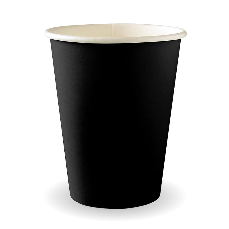 12oz/390mL (90mm) Black Single Wall BioCup - 1000pcs/ctn - TEM IMPORTS™