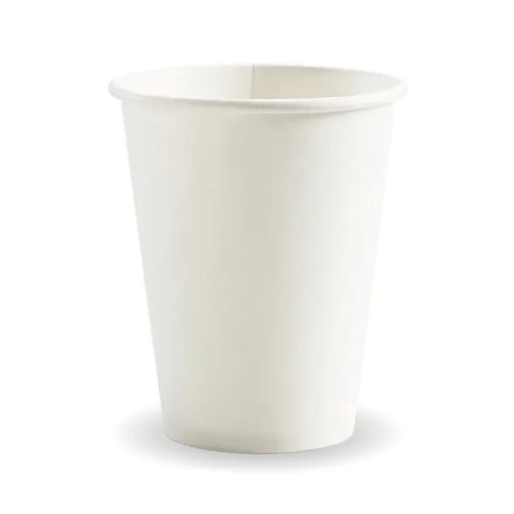 12oz/390mL (90mm) White PHA Single Wall BioCup - 1000/CTN - TEM IMPORTS™