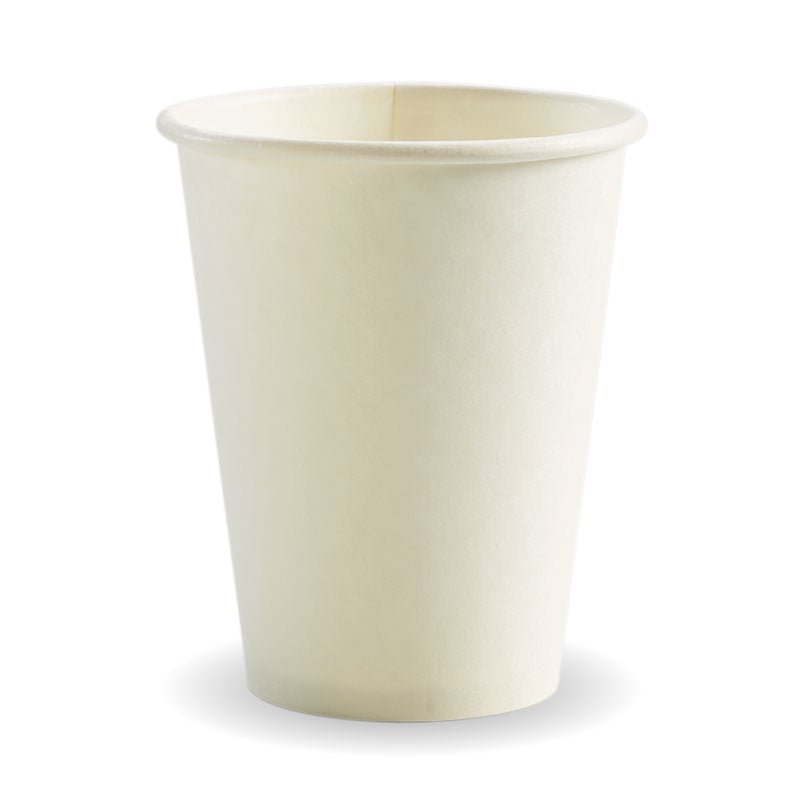 12oz/390mL (90mm) White Single Wall BioCup - 1000pcs/ctn - TEM IMPORTS™