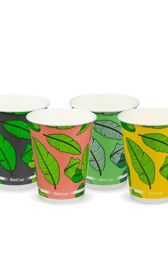 12oz/390mL Leaf (90mm) Cold Paper BioCup - 1000/CTN - TEM IMPORTS™