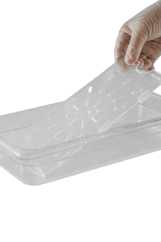 1/3 Size GN Food Pan Drain Plate - Clear - TEM IMPORTS™