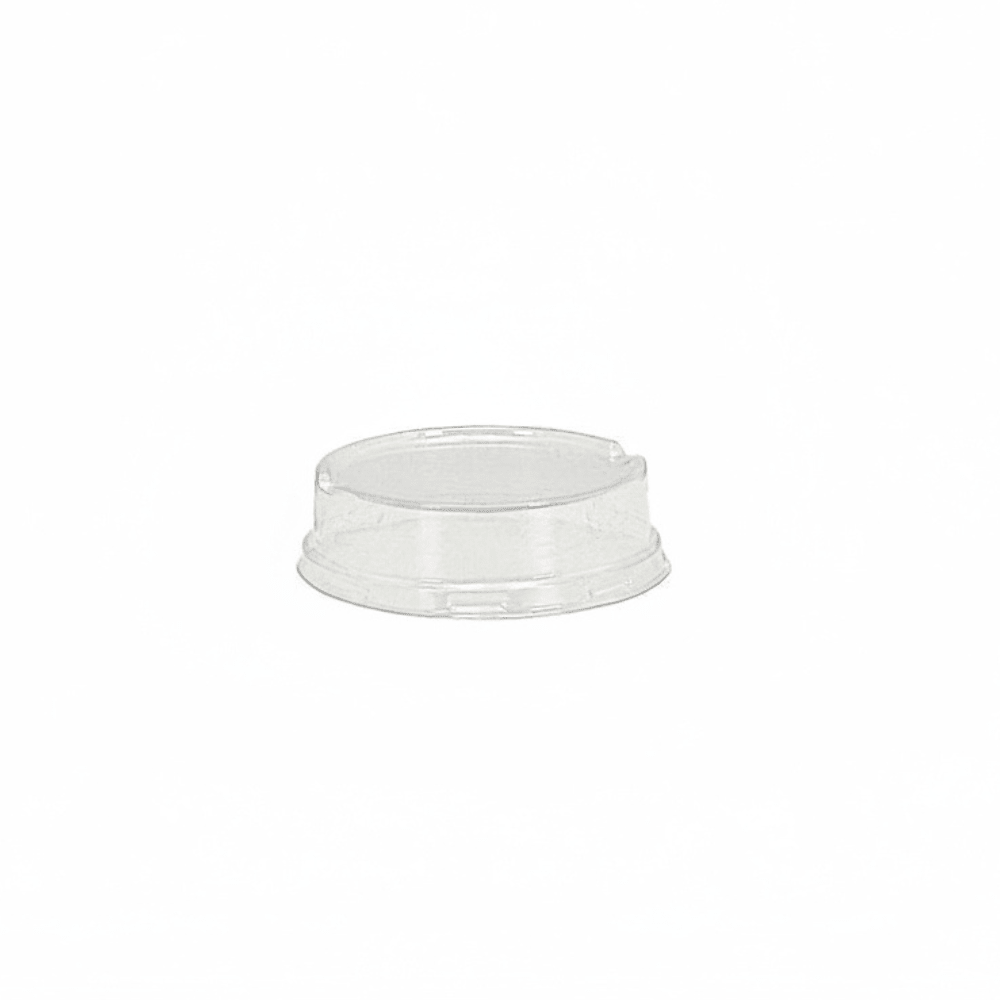 130mL Black&Gold Series Round PET Lid - High Profile - TEM IMPORTS™