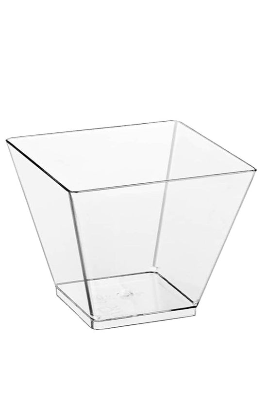 130mL Clear Mini Square Dessert Cup Base - TEM IMPORTS™