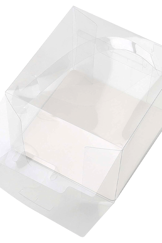 130x130x110mm Clear Square Box With Handle - TEM IMPORTS™