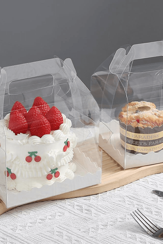 130x130x110mm Square Transparent Box With Handle - TEM IMPORTS™