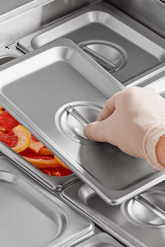 1/4 Size Stainless Steel Lid To Suit Gastronorm Food Pans - TEM IMPORTS™