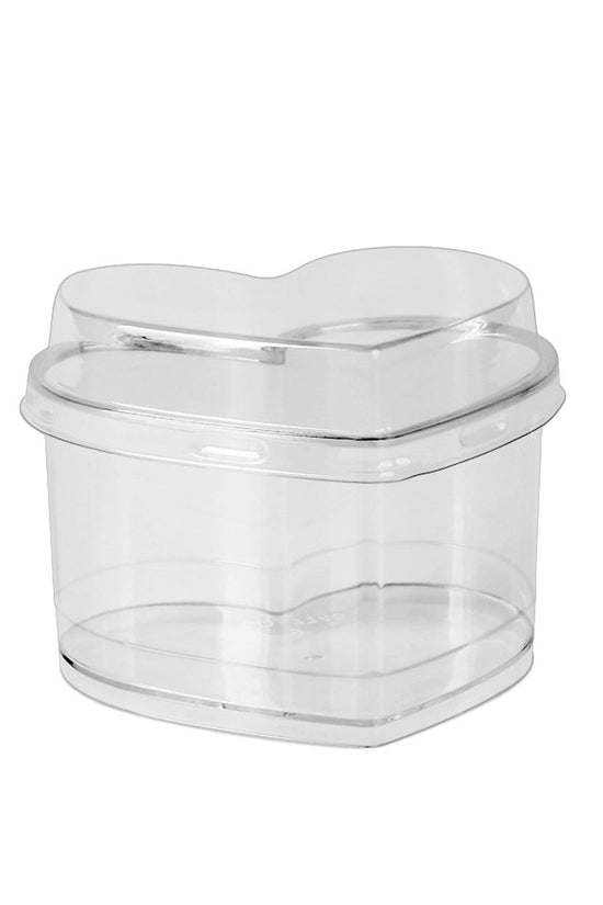 140mL Clear Mini Heart Shape Dessert Cup Base