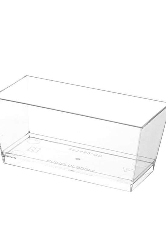 140mL Clear Mini Rectangular Dessert Container Base - TEM IMPORTS™