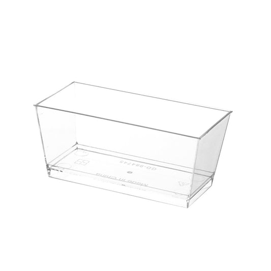 140mL Clear Mini Rectangular Dessert Container Base - TEM IMPORTS™