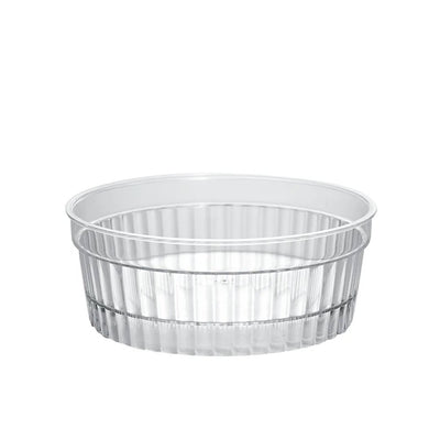 140mL Clear Mini Round Ribbed Dessert Bowl Base - TEM IMPORTS™