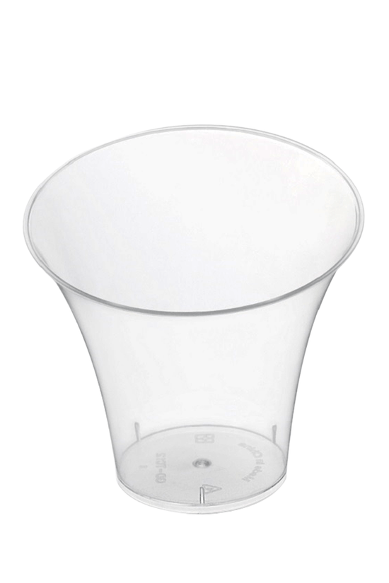 140mL Clear Slanted Wide Top Dessert Cup - TEM IMPORTS™