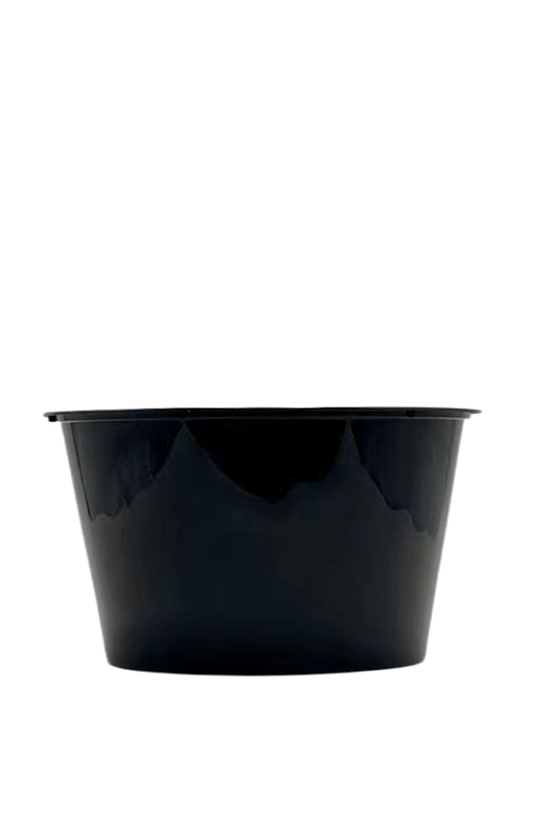 1500mL Takeaway Tall Round Black Supa Bowls With Lids - TEM IMPORTS™