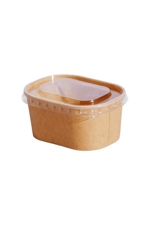 150mL - 250mL Clear PET Lid For MIni Rectangular Container - TEM IMPORTS™