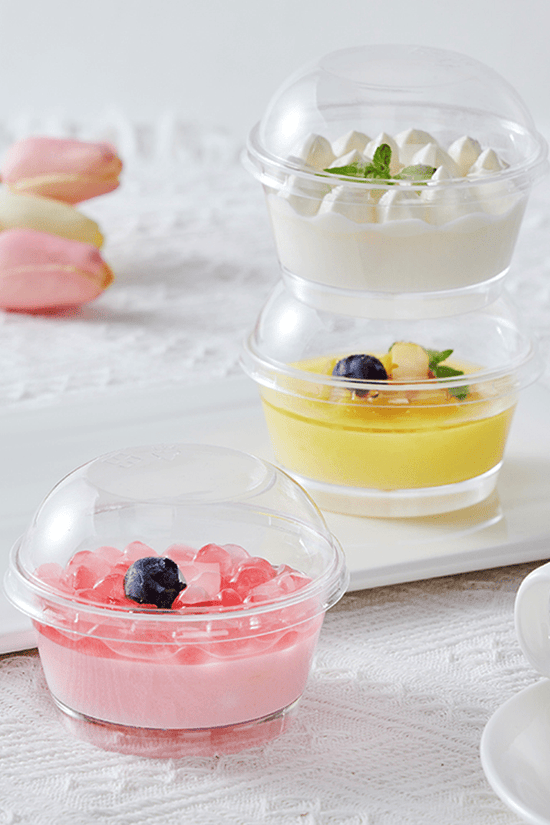 150mL Clear Mini Round Dessert Bowl Base - TEM IMPORTS™
