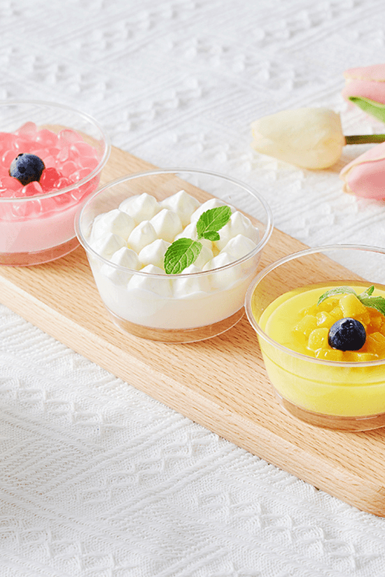 150mL Clear Mini Round Dessert Bowl Base - TEM IMPORTS™